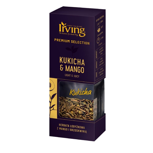 Herbata zielona Irving Premium Kukicha Mango Peach 60g