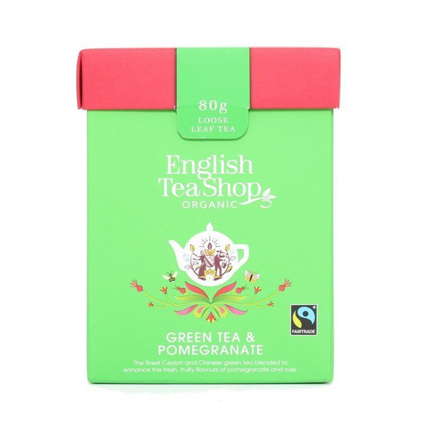 Zielona herbata English Tea Shop Green Tea & Pomegranate 80g