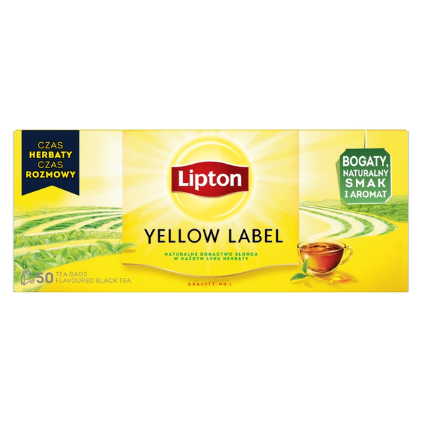 Herbata czarna Lipton Yellow Label 50x2g