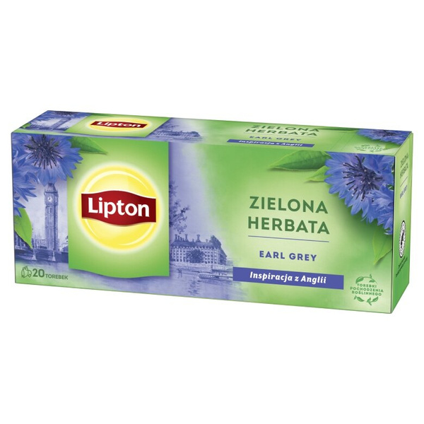 Zielona herbata Lipton Earl Grey 20x1,6g