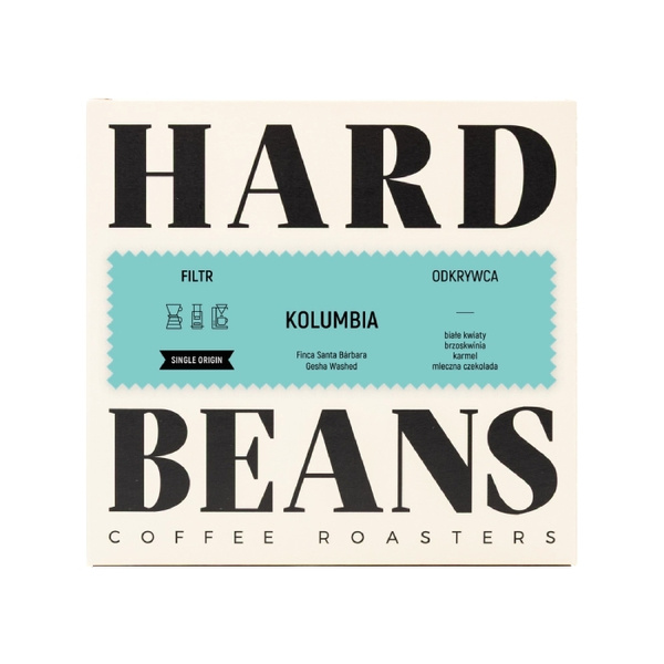 Kawa ziarnista Hard Beans Kolumbia Finca Santa Barbara Gesha Washed 200g