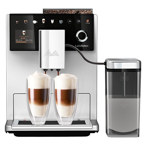 OUTLET 8569 - Ekspres do kawy Melitta LatteSelect F63/0-211 - Srebrno-czarny - opinie w konesso.pl