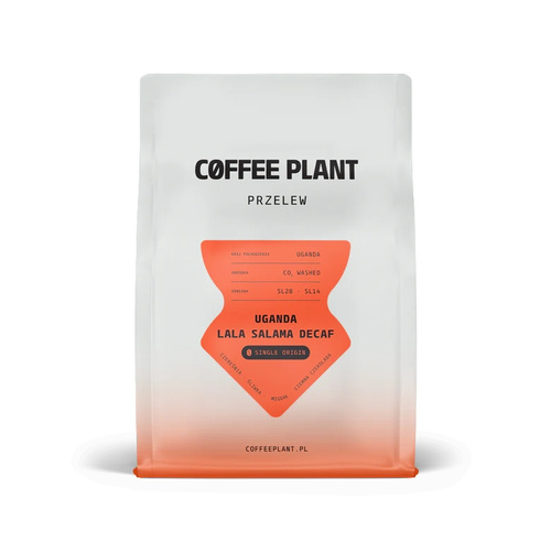 Kawa ziarnista COFFEE PLANT Uganda Lala Salama Decaf 250g - BEZKOFEINOWA