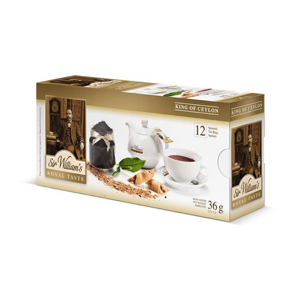 Czarna herbata Sir Williams Royal Taste King of Ceylon 12x3g