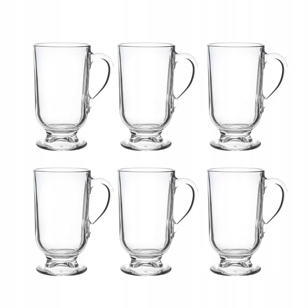  Zestaw szklanych kubków na stopce Altom Werona 310ml - 6szt