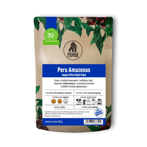 Kawa ziarnista Ingagi Coffee Peru Amazonas 250g