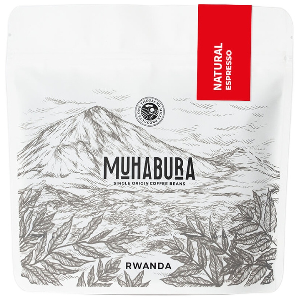 Kawa ziarnista RWANDA MUHABURA NATURAL ESPRESSO 1kg
