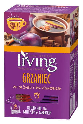 Herbata Irving Grzaniec Owocowy Śliwka z kardamonem 20x4g