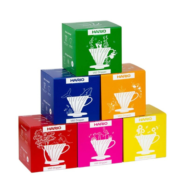 Plastikowy drip Hario V60-02 Bamboo Green - Zielony