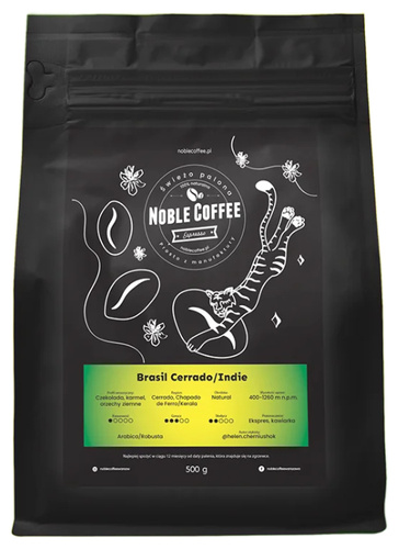 Kawa ziarnista Noble Coffee Brasil Cerrado/Indie 1kg
