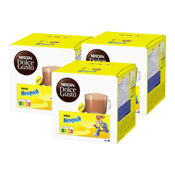 ZESTAW Kapsułki Nescafé Dolce Gusto Nesquik 3x16 sztuk