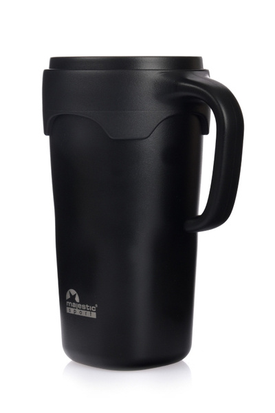 Kubek termiczny ze słomką Majestic Sport Jelly 650ml - Czarny