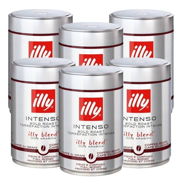 ZESTAW 6x Kawa ziarnista illy Intenso 250g