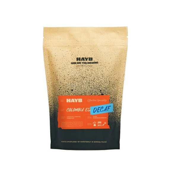 Kawa ziarnista HAYB Colombia Espresso DECAF 250g - kawa bezkofeinowa