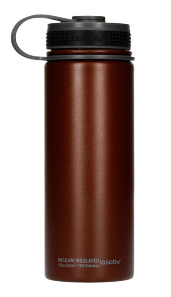 Asobu Alpine Flask - brązowa butelka termiczna 530 ml - NIEDOSTĘPNY
