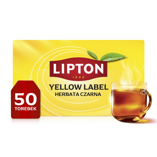 Herbata czarna Lipton Yellow Label 50 torebek x2g - opinie w konesso.pl