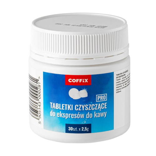 Tabletki do czyszczenia ekspresów do kawy Coffix PRO 30 sztuk - opinie w konesso.pl