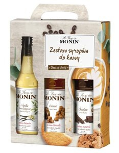 OUTLET - Zestaw syropów do kawy MONIN 3x250ml - opinie w konesso.pl