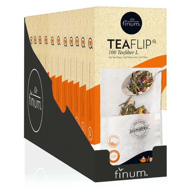 Filtry do herbaty Finum Teaflip L - 100 szt