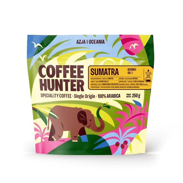 Kawa ziarnista COFFEE HUNTER Sumatra Kerinci Natural 250g