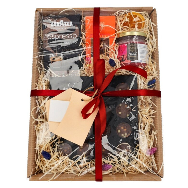 Zestaw prezentowy dla taty - Kawa, herbata, miód i czekoladki