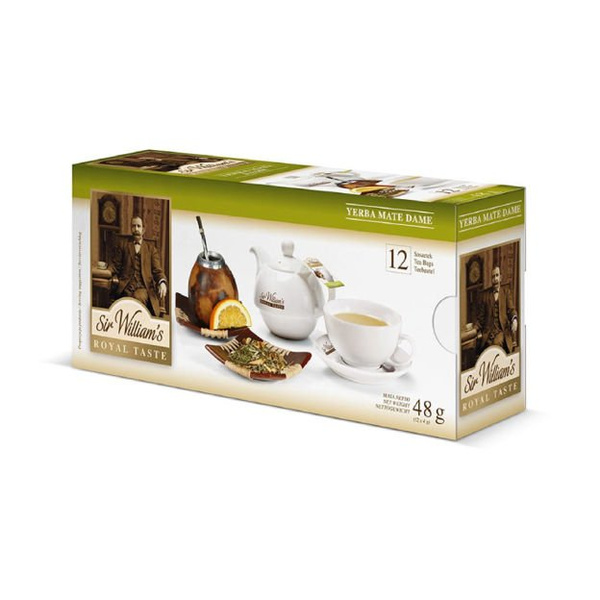 Ziołowa herbata Sir Williams Royal Taste Yerba Mate Dame 12x4g - NIEDOSTĘPNY