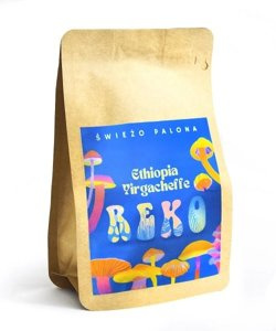 Kawa ziarnista Świeżo Palona Etiopia Yirgacheffe Reko Gr. 1 Natural 250g - NIEDOSTĘPNY