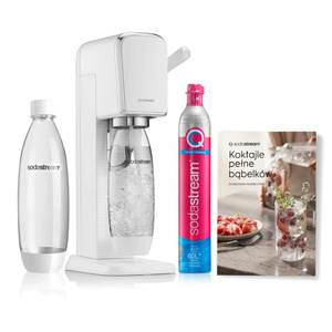 Saturator do wody gazowanej SodaStream Art - Biały + książka 