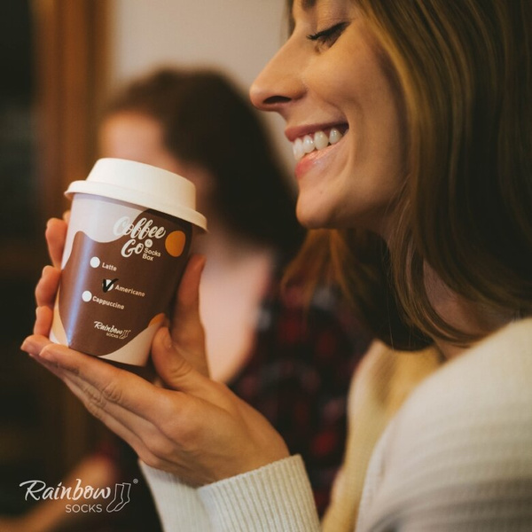 Skarpetki Rainbow Socks - Kawa americano 41-46