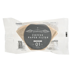 Filtry papierowe brązowe do dripa Hario Pegasus 01 - 100 sztuk – NIEDOSTĘPNY
