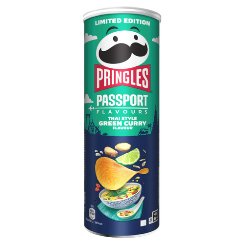 Chipsy Pringles Thai Style Green Curry 165g - opinie w konesso.pl