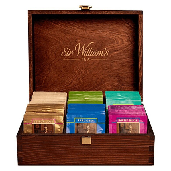 Skrzynka pełna herbat Sir Williams Tea - 90 saszetek