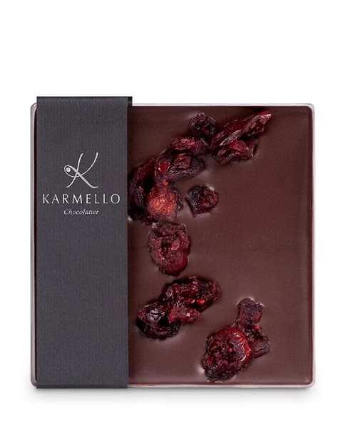 Czekolada ciemna Karmello z żurawiną 50g