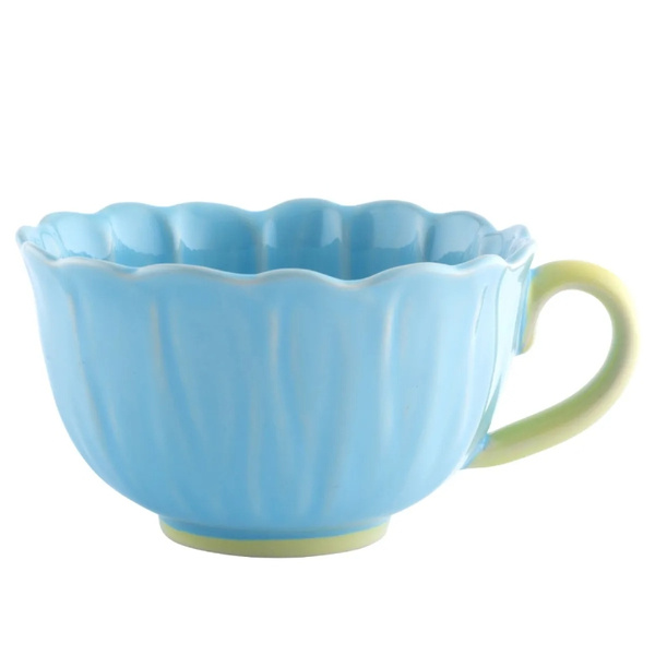 Filiżanka Altom Design Kwiat 350ml - Niebieska – NIEDOSTĘPNY