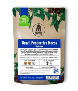 Kawa ziarnista Ingagi Coffee Brazil Peaberries Mocca 250g - NIEDOSTĘPNY
