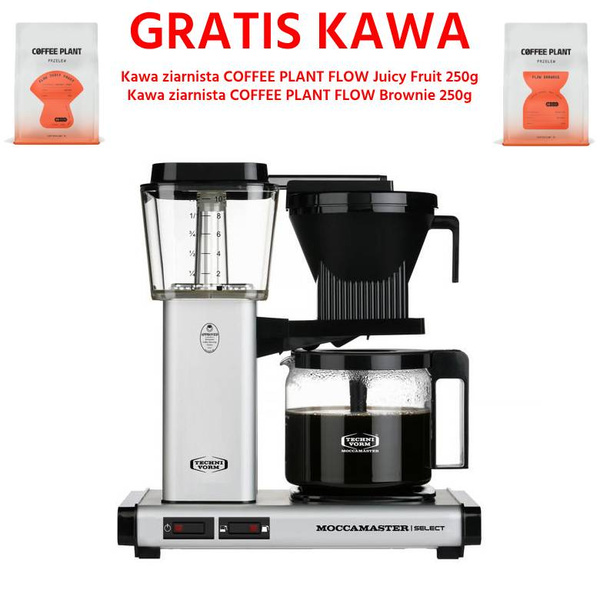 Ekspres do kawy Moccamaster KBG 741 Select Matt Silver - Srebrny mat + GRATIS KAWA 2x250g