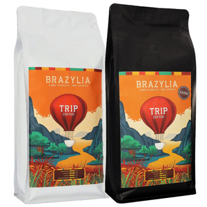 ZESTAW - Kawa ziarnista Trip Coffee Brazylia 1kg + Trip Coffee Brazylia DARK 1kg