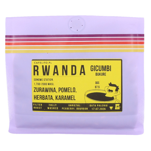 Kawa ziarnista Cafelito Rwanda Gicumbi Bukure 250g
