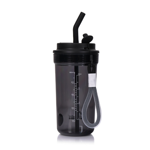 Butelka na wodę Majestic Sport Mia 680 ml - Czarna