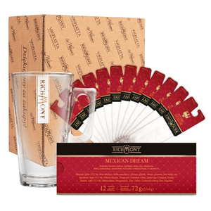 ZESTAW Herbata Richmont Mexican Dream 12 saszetek + Szklanka Richmont Hot 370ml - opinie w konesso.pl
