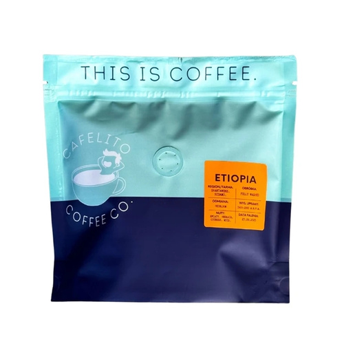 Kawa ziarnista Cafelito Etiopia Sidamo Omniroast 250g – NIEDOSTĘPNY - opinie w konesso.pl