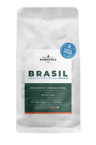 Kawa ziarnista KawePale Brasil Decafe Swiss Water Process 250g - NIEDOSTĘPNY