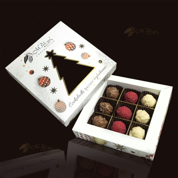 Zestaw trufli świątecznych M.Peczar Chocolatier 110g – NIEDOSTĘPNY