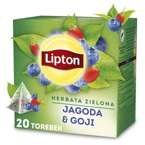 Herbata zielona aromatyzowana Lipton Jagoda & goji 20x1,4g