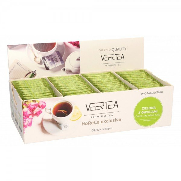 Zielona herbata Veertea Green Tea & Fruits 100x1,5g