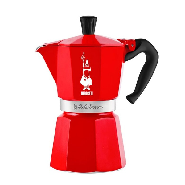 Kawiarka Bialetti Moka Express Nutcracker 6tz - Czerwona – NIEDOSTĘPNY