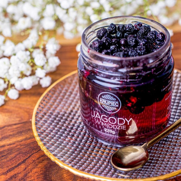 Jagody w miodzie Krupiec 220g