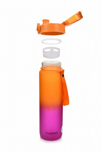 Butelka na wodę Casno Missouri Ombre 1050 ml - Pomarańczowo- różowa
