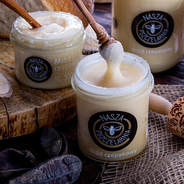 Miód rzepakowy Nasza Pszczelarnia 450g