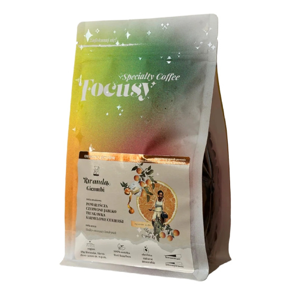 Kawa ziarnista Focusy RWANDA Gicumbi - owocowy przelew 250g